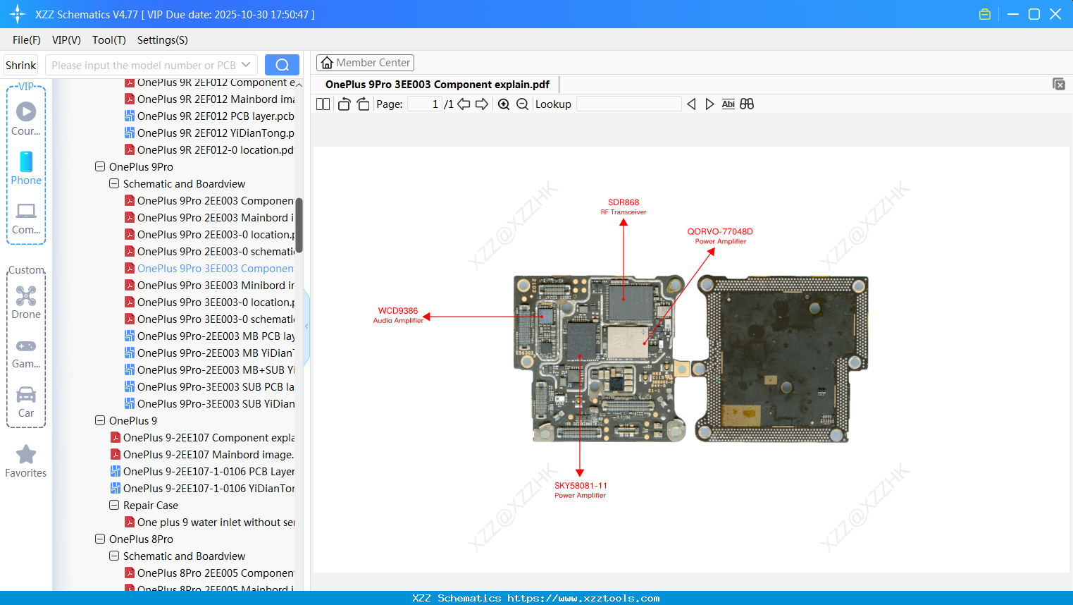 OnePlus 9Pro 3EE003 Component Explain